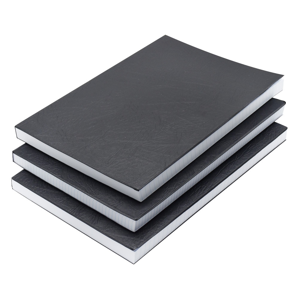 Beírókönyv A4, 200lap fekete PVC borító Bluering® vonalas - Image 4