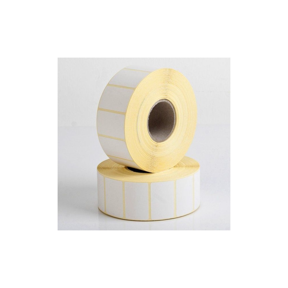 Etikett címke thermo, 20x32mm, tekercses, 2500 címke/tekercs fehér