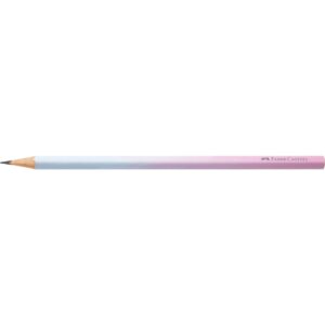 Grafitceruza B, háromszögletű színátmenetes Faber-Castell égkék-rózsa test