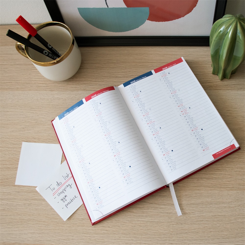 Határidőnapló agenda Standard B/5, napi fehér lapokkal drapp Bluering® 2027. - Image 3