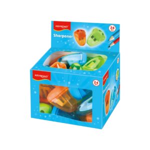 Hegyező 2 lyukú tartályos 24 db/display Keyroad Starfish vegyes színek