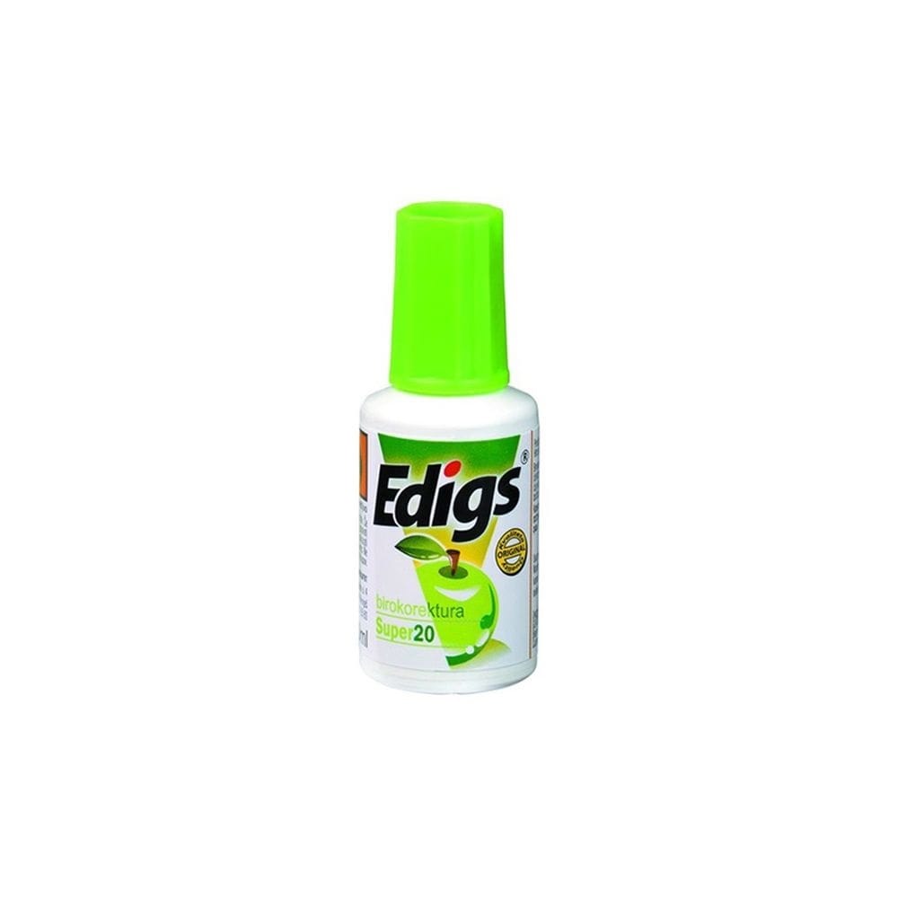 Hibajavító folyadék 20 ml, Edigs Ekofluid Super zöldalma