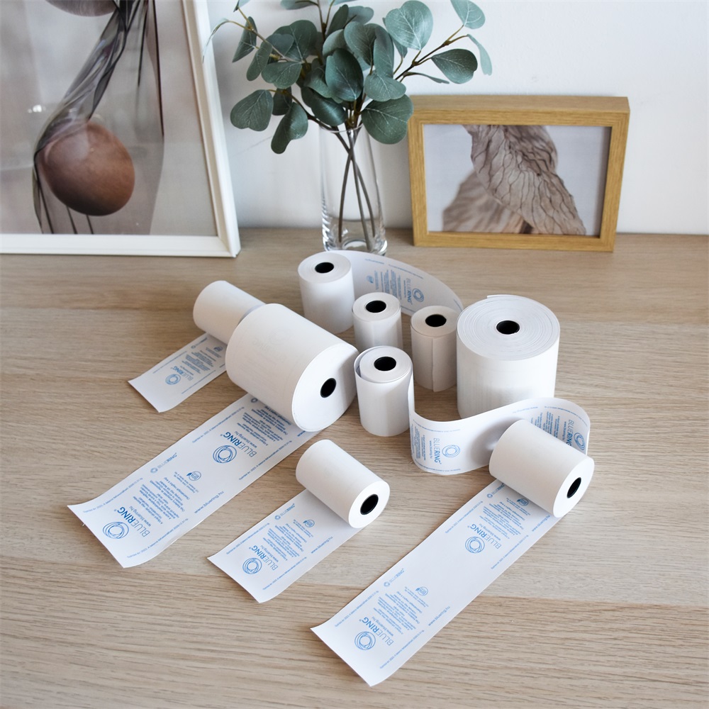 Hőpapír 57 mm széles, 42fm hosszú, cséve 12mm, 10 tekercs/csomag, ( 57/60 ) BPA mentes Bluering® - Image 3