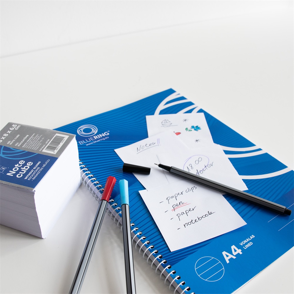 Kockatömb 8x8x6,5cm, ragasztás nélküli, Bluering® Extra fehér - Image 5