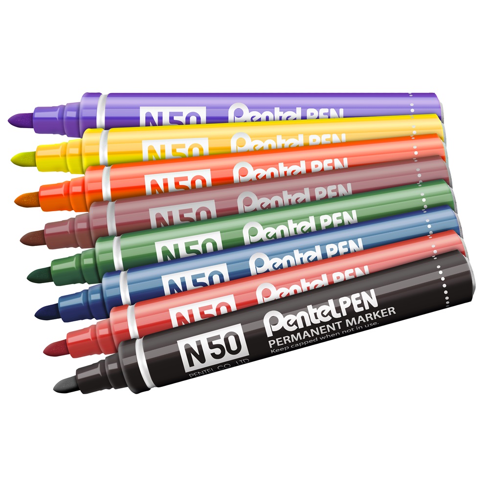 Alkoholos marker fém testű 4,3mm kerek hegyű N50-DE Pentel Extreme zöld - Image 2