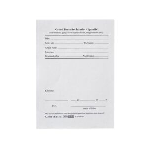 Orvosi beutalás-jav.-ig.  A.3510-64/a