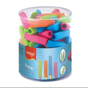 Radír, ceruzavégre PVC mentes 72 db/display Keyroad Cappy vegyes színek