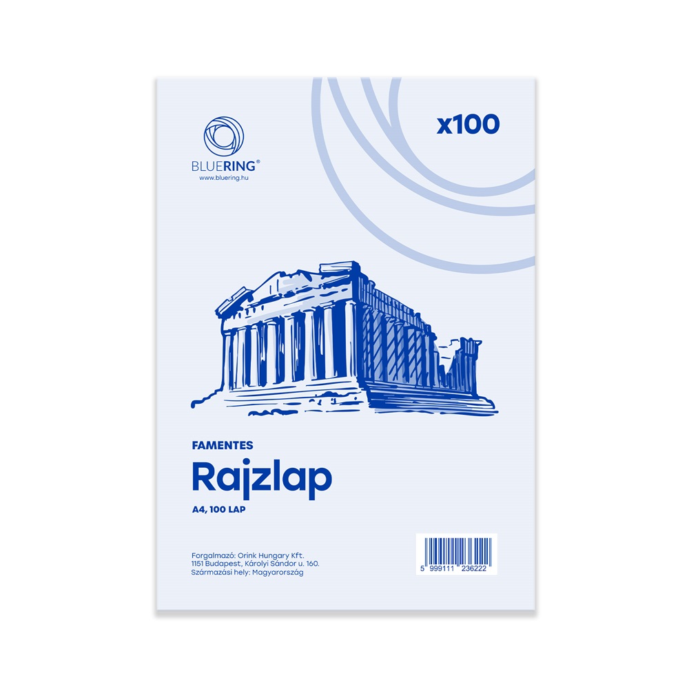 Rajzlap A4, famentes fóliázva Bluering® 100 ív/csomag, - Image 2