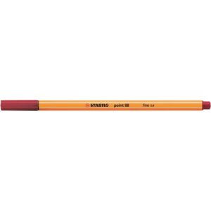 Rostirón, tűfilc 0,4mm, STABILO Point 88 karmazsinvörös