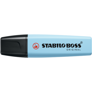 Szövegkiemelő 2-5mm, vágott hegyű, STABILO Boss original 70/112 pastel jeges kék
