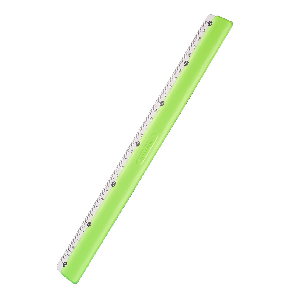 Vonalzó 30 cm, fém skálával Keyroad Colour Bar vegyes színek - Image 2