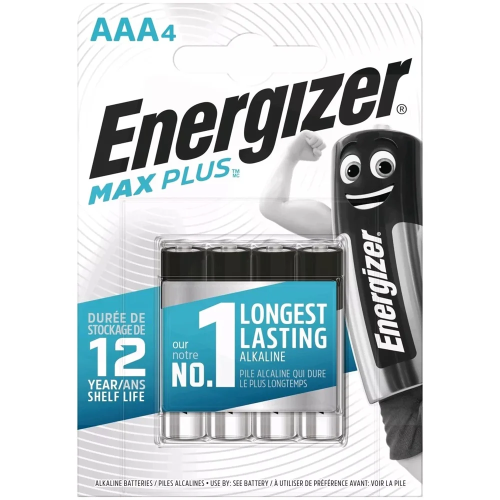 Elem AAA mikro LR03 Max Plus Energizer Elem AAA mikro LR03 Max Plus 4 db/csomag, Energizer
