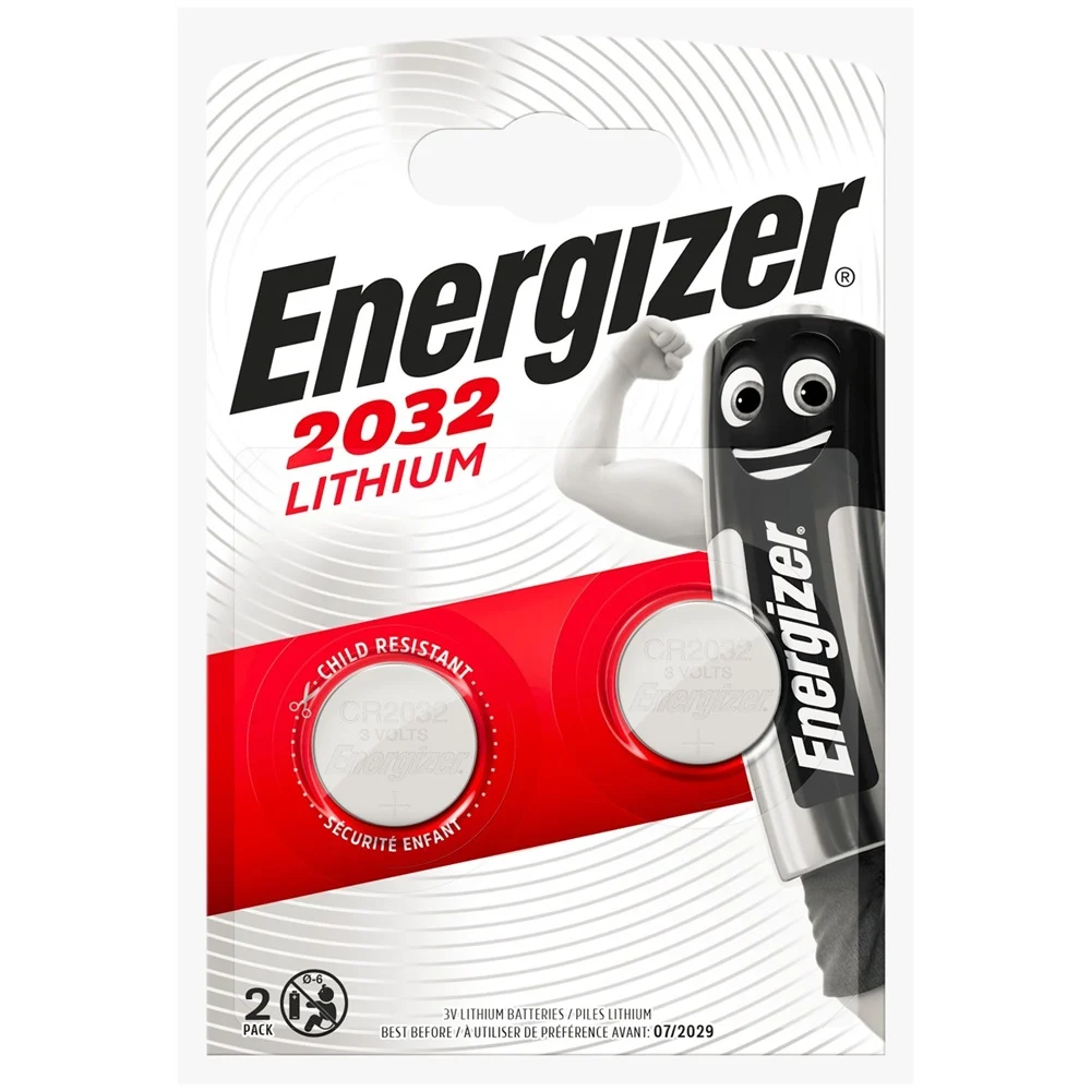 Elem gombelem CR2032 lítium Energizer Elem gombelem CR2032 lítium 2 db/csomag, Energizer