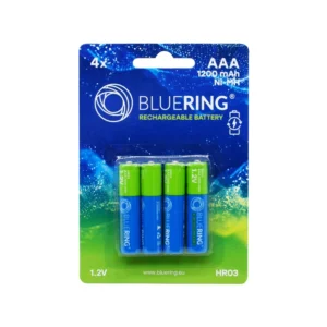 Elem tölthető akku AAA mikro HR03 1200mah 4 db/csomag, Bluering