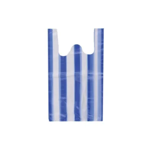 Ingvállas táska 280 x 500 mm 500 db/csomag kék-fehér csíkos