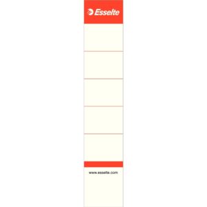 Cserecímke iratrendezőhöz, kétoldalas 30x158mm, Esselte fehér 10 db/csom