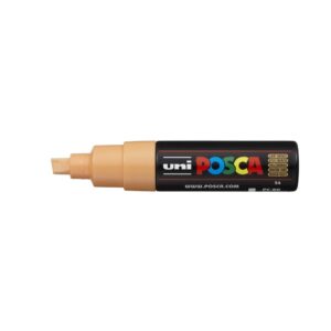 Dekormarker 8mm, Uni Posca PC-8K világos narancs