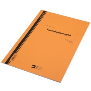 Emelőgépnapló 2+25lapos A4, álló D.7570-111