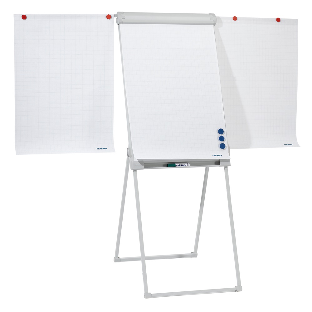 Flipchart tábla 67x95cm, mágneses, 2 db segédkarral, Proline FC84 Franken