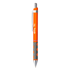 Golyóstoll neonnarancs test, Rotring Tikky III, írásszín kék
