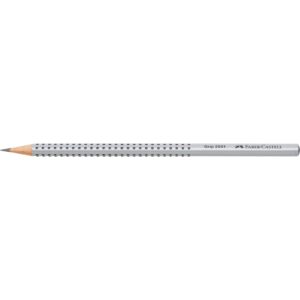 Grafitceruza 2H, háromszögletű GRIP 2001 Faber-Castell ezüst test