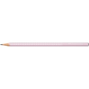 Grafitceruza B,háromszögletű SPARKLE metál Faber-Castell rózsa test