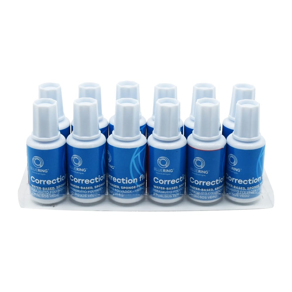 Hibajavító folyadék 20ml, vízbázisú ecsetes végű Bluering® - Image 2