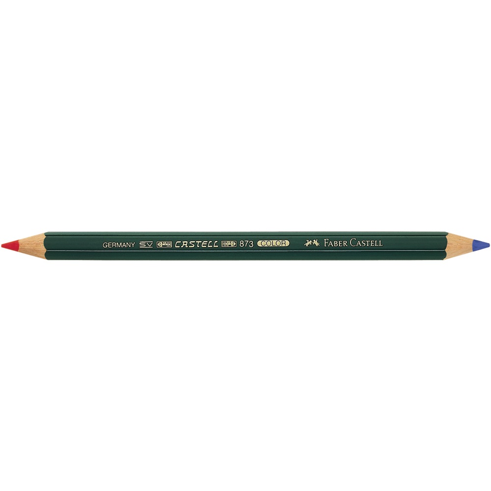 Postairon hatszögletű vastag 873 Faber-Castell piros-kék