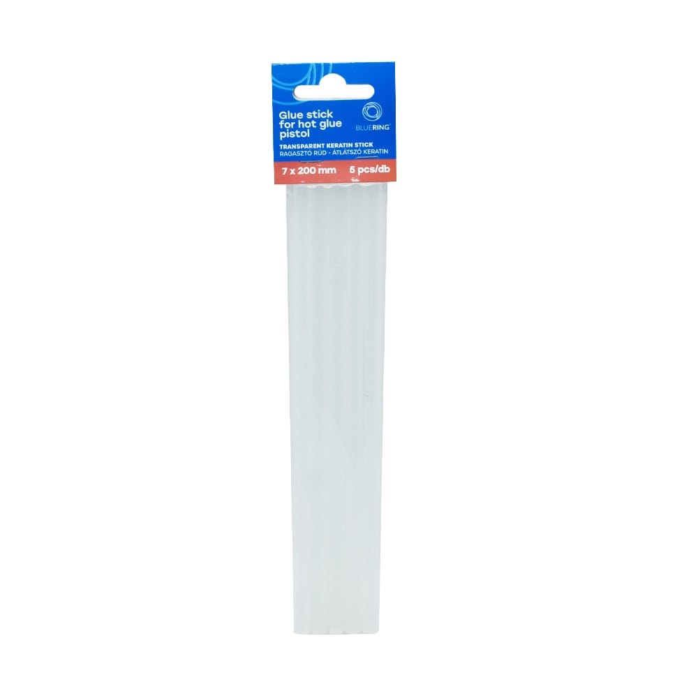 Ragasztórúd stick 7x200mm, 5 db/csomag, Bluering® - Image 2