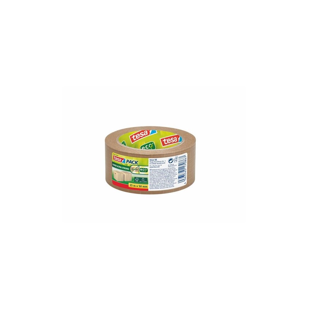 Ragasztószalag papír 50mmx25m Tesa Ultra Strong ecoLogo barna - Image 2