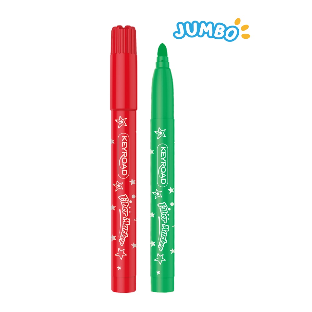 Rostirón, filctoll készlet 5 mm 12 db/bliszter Keyroad Jumbo vegyes színek - Image 2