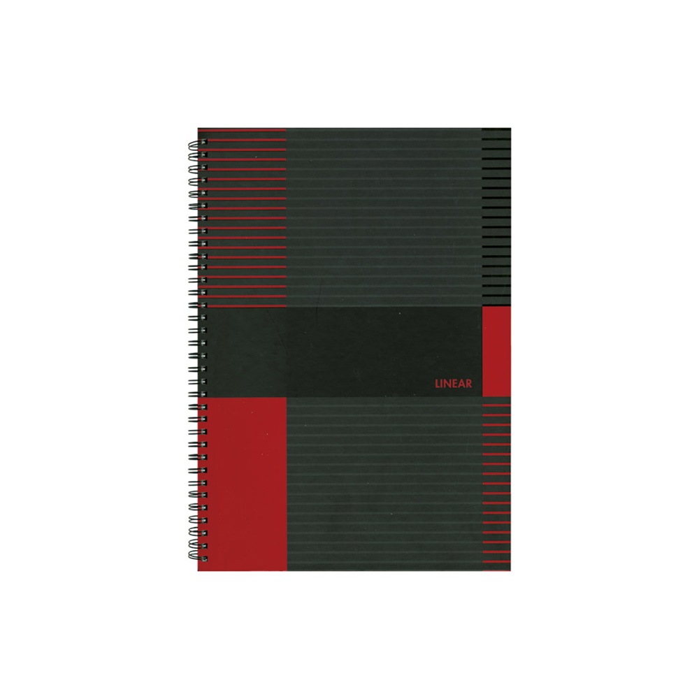 Spirálfüzet A4, 80lap vonalas, keményfedelű Marker Linear - Image 7