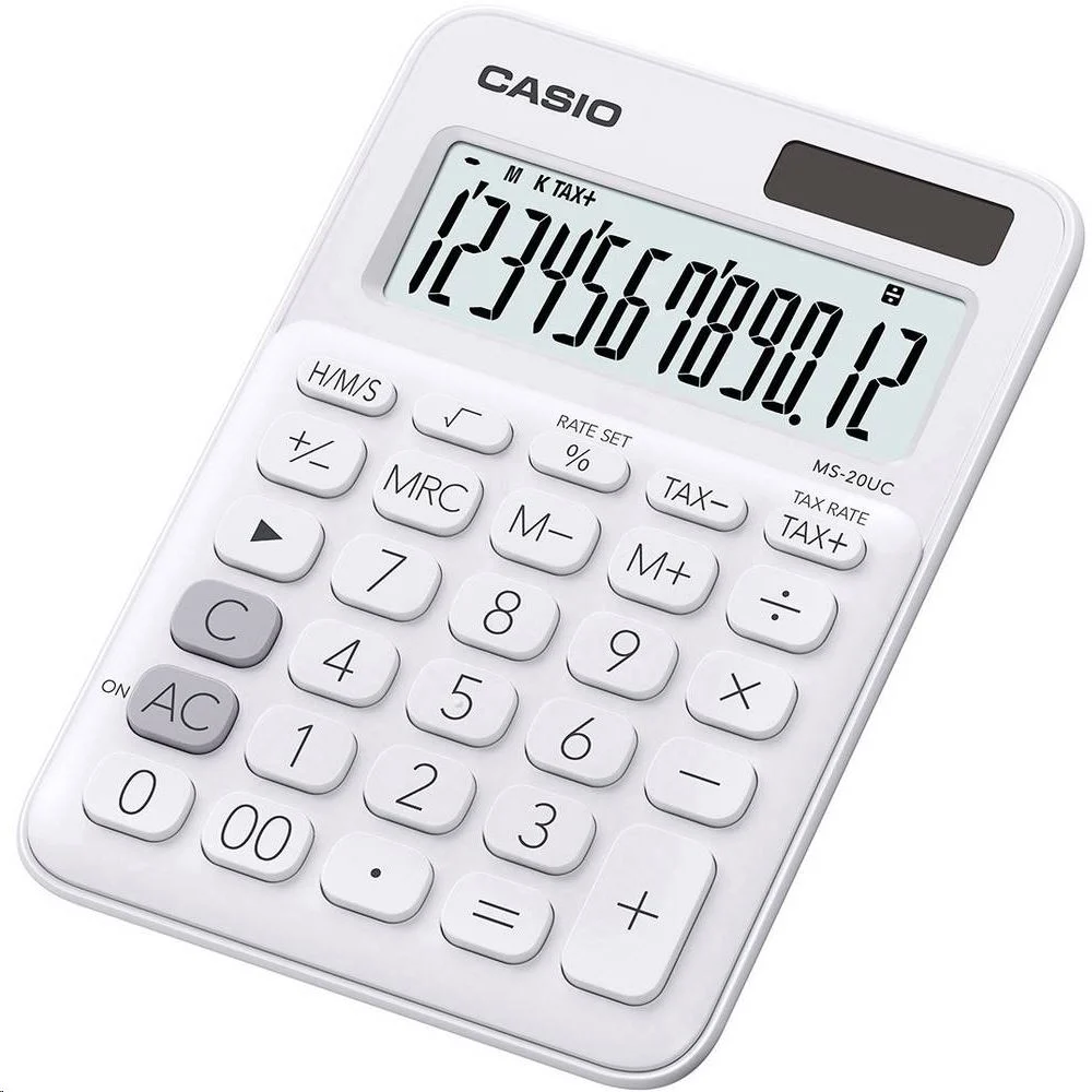 Számológép asztali 12 digit nagy kijelző Casio MS 20 UC