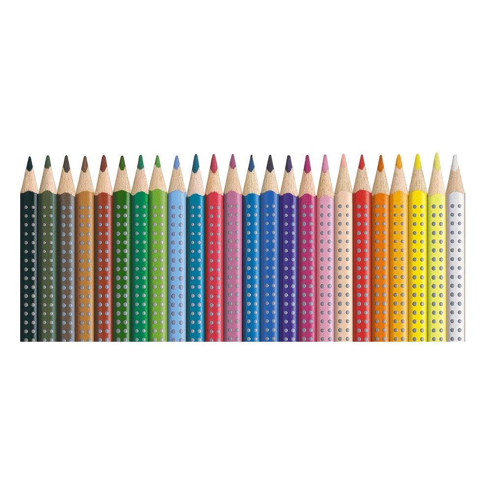 Színes ceruza készlet háromszögletű GRIP Faber-Castell 24klf. szín