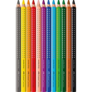Színes ceruza készlet háromszögletű GRIP Jumbo Faber-Castell  12klf. szín