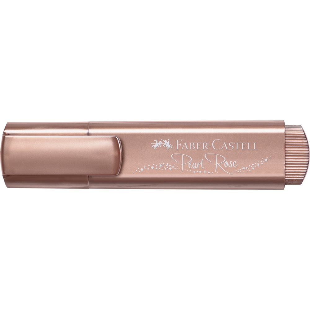Szövegkiemelő 1-5mm vágott hegyű Faber-Castell 46 metál gyöngyház rózsaszín