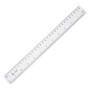 Vonalzó 30cm, kemény műanyag Bluering®